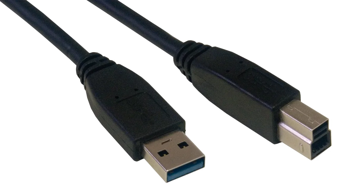 Câble USB 3.0 Type A vers Type B Mâle - 3m - Noir