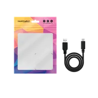 Nanocable USB 2.0, 1m câble USB USB C USB A Noir - 5