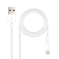 Nanocable 10.10.0401 câble Lightning 1 m Blanc