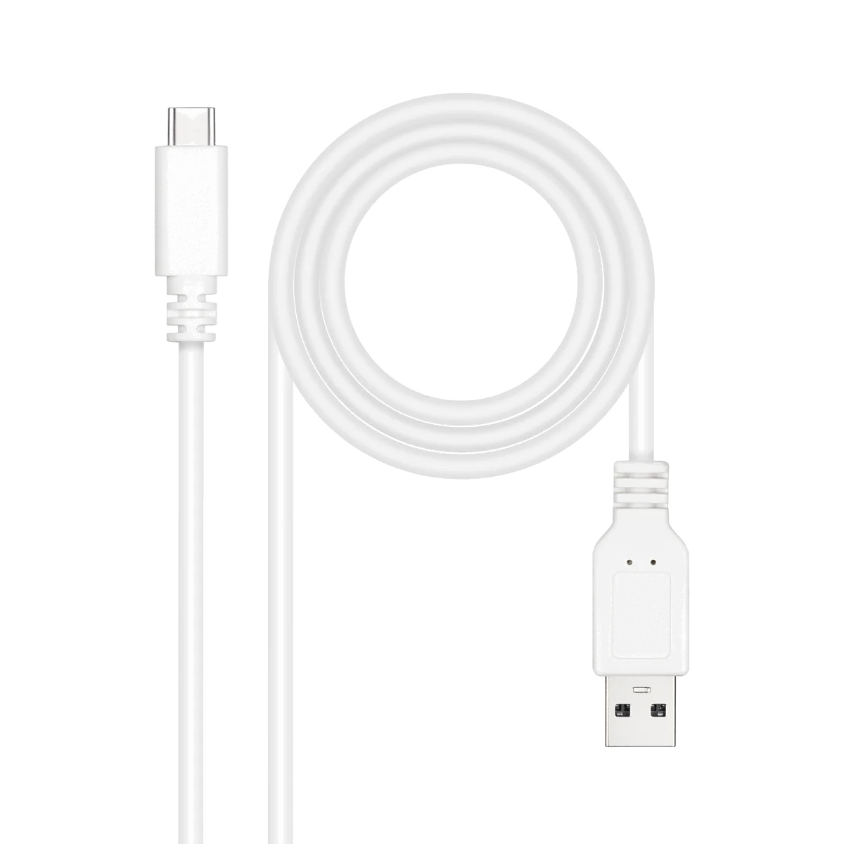 Nanocable 10.01.2102-W - Câble USB 2.0 USB-C vers USB-A 2m Blanc