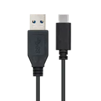 Nanocable USB 3.1, 1m câble USB USB 3.2 Gen 2 (3.1 Gen 2) USB C USB A Noir - 2