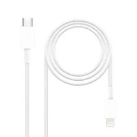 TooQ Câble Lightning vers USB-C 2m Blanc