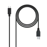 Nanocable 10.01.4002 câble USB USB 3.2 Gen 2 (3.1 Gen 2) 2 m USB C USB A Noir