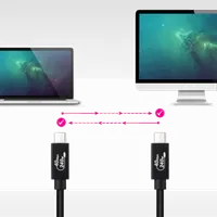 Nanocable 10.01.5001 câble USB USB4 Gen 3x2 1 m USB C Noir - 2