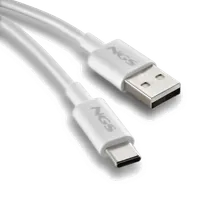 NGS ZYRO-AC - Câble USB A vers USB C Blanc 1m - 3