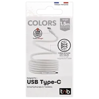 Câble USB-C Magnétique Tressé 1.5m - Charge Rapide et Rangement Facile