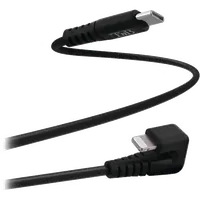 Câble USB-C vers Lightning 2m Coudé 180° Noir - Charge Rapide & Gaming