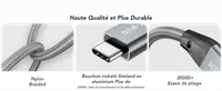 Câble USB-C vers USB-C 240W Vention - Charge Rapide et Transfert de Données Haute Vitesse - 2