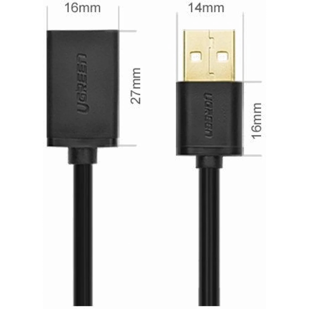 Rallonge USB-C 3.0 Mâle/Femelle UGREEN - 1 mètre - Noir