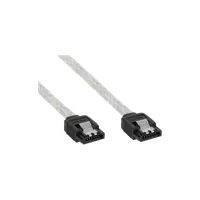 InLine 27303R câble SATA 0,3 m Transparent