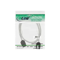 InLine 27303R câble SATA 0,3 m Transparent - 2