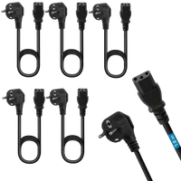 Câble d'alimentation secteur 10m - Fiche coudée - 4