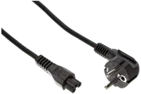 Câble d'alimentation coudé 3m Orange - CEE 7/7 vers IEC C5 - 3