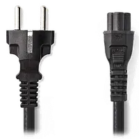 Câble d'Alimentation Tripolaire Schuko vers IEC-320-C5 - 2 mètres - Noir