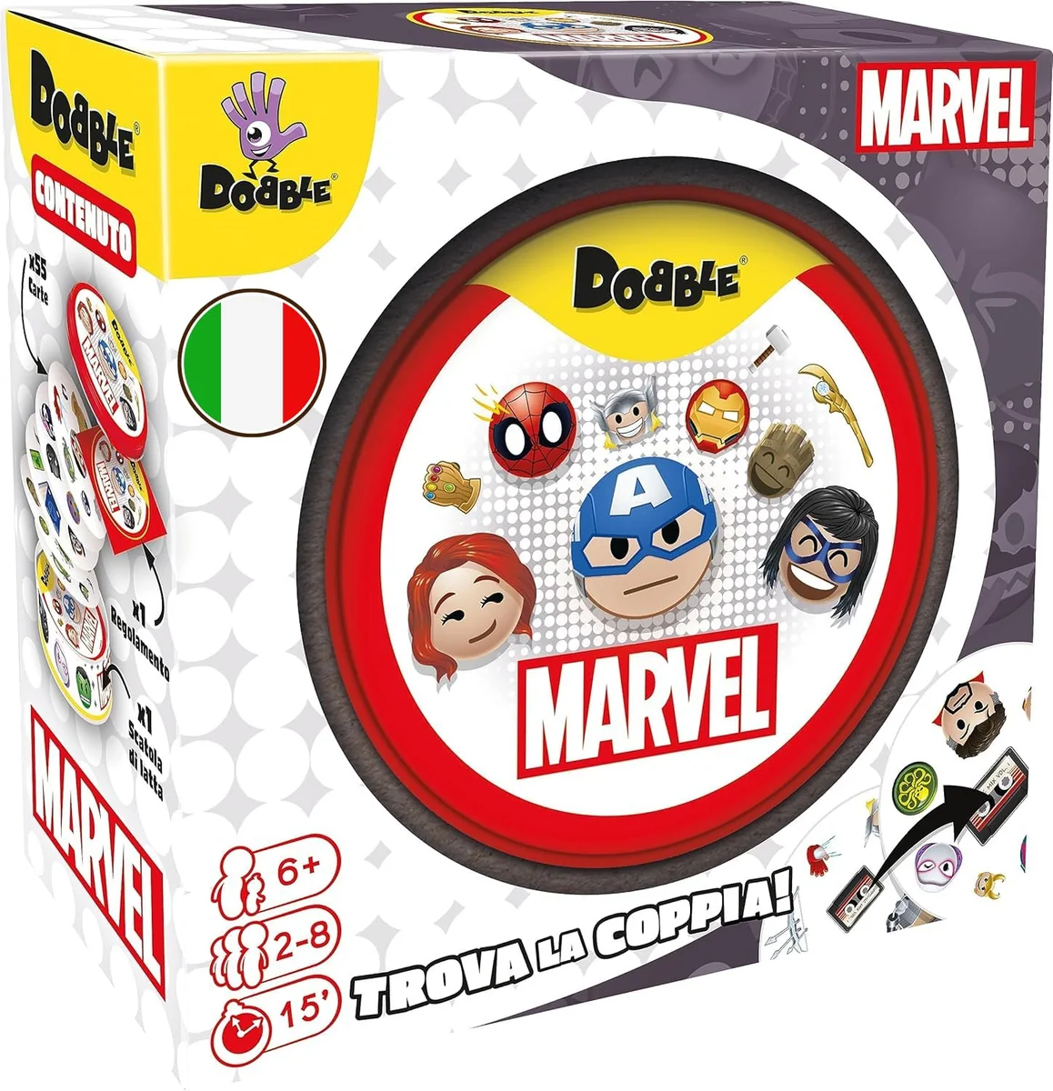 Jeu Dobble Marvel Emoji - Jeu d'observation et de rapidité