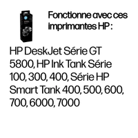 HP Bouteille d'encre noire GT53XL authentique (135 ml) - 2