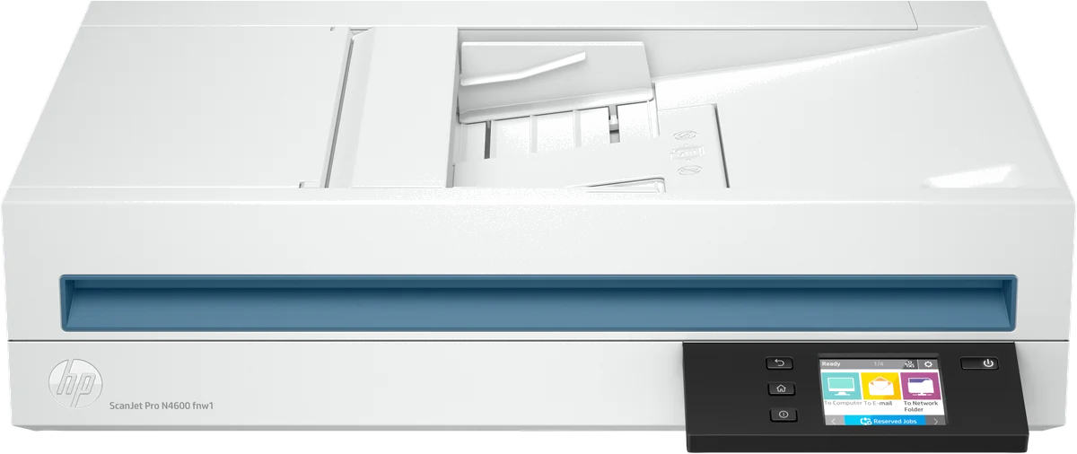 HP Scanjet Pro N4600 fnw1 Scanner à plat et chargeur automatique 1200 x 1200 DPI A5 Blanc