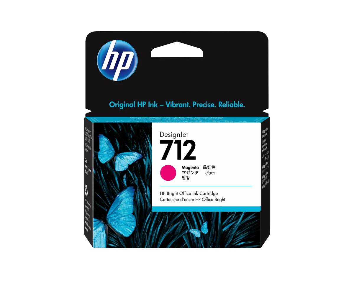 HP Cartouche d'encre DesignJet 712, magenta, 29 ml
