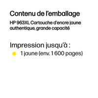 HP 963XL Cartouche d'encre jaune authentique, grande capacité - 4