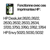 HP Pack de 2 cartouches authentiques d'encre noire/trois couleurs 304 - 3