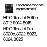 HP 912 Cartouche d'encre noire authentique - 3