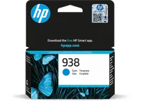Cartouche d'encre HP 938 Cyan Authentique - 800 Pages - 1
