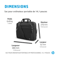 HP Sacoche pour ordinateur portable Professional 14,1 pouces - 3