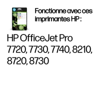 HP 953 Pack de 4 cartouches d'encre Noir/Cyan/Magenta/Jaune authentiques - 3