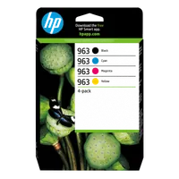 HP 963 Pack de 4 cartouches d'encre Noir/Cyan/Magenta/Jaune authentiques - 2