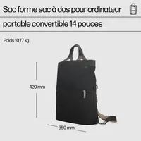 HP Sac forme sac à dos pour ordinateur portable convertible 14 pouces - 3