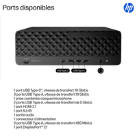 HP ProDesk 4 SFF G1i AI PC - Intel Core Ultra 5 225, 16Go RAM, 512Go SSD - 4