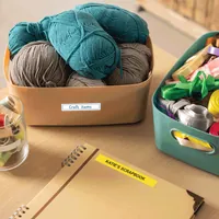 Brother Btag-631 - Ruban adhésif noir sur jaune, 12 mm de large, non laminé - 2