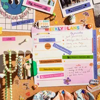 Brother BTAG-P31 – Ruban adhésif noir sur rose, 12 mm de large, non laminé - 2