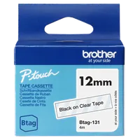 Ruban d'étiquetage Brother BTAG-P35 Blanc sur Rose - 12mm - 2