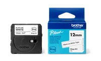 Ruban d'étiquetage Brother BTAG-P35 Blanc sur Rose - 12mm - 3