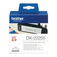 Brother DK-22205 - Ruban d'étiquettes continu noir sur blanc - 2