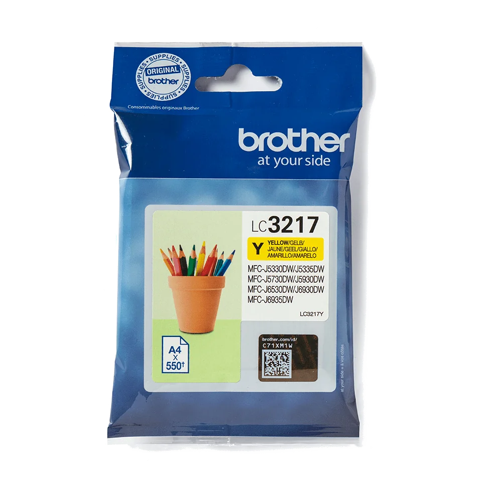 Brother LC3217Y - Cartouche d'encre originale – Jaune