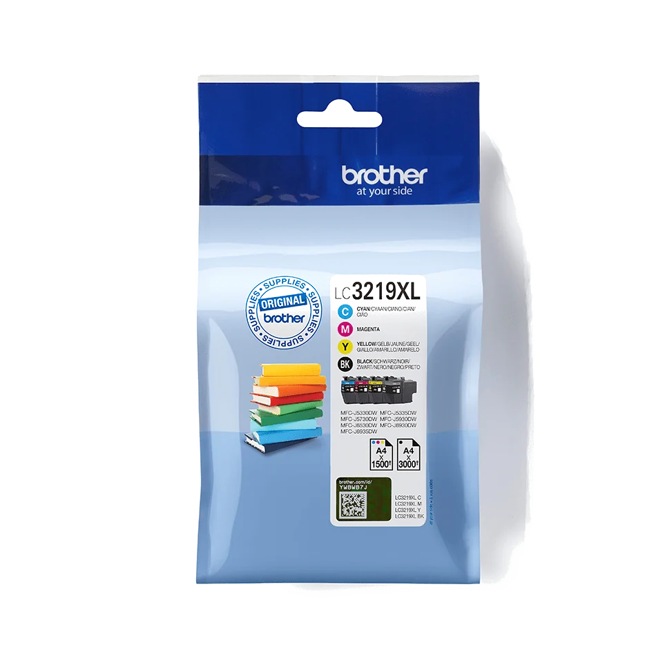 Brother Pack de cartouches d'encre LC3219XLVALBP originales