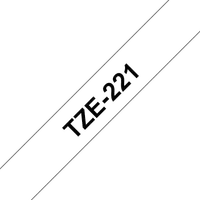 Brother TZE-221 ruban d'étiquette Noir sur blanc