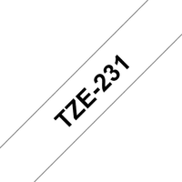 Brother TZE-231 ruban d'étiquette Noir sur blanc