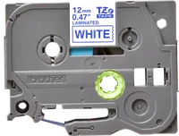 Brother TZE-233 ruban d'étiquette Bleu sur blanc - 2