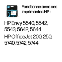 HP 62 cartouche d'encre trois couleurs authentique - 3