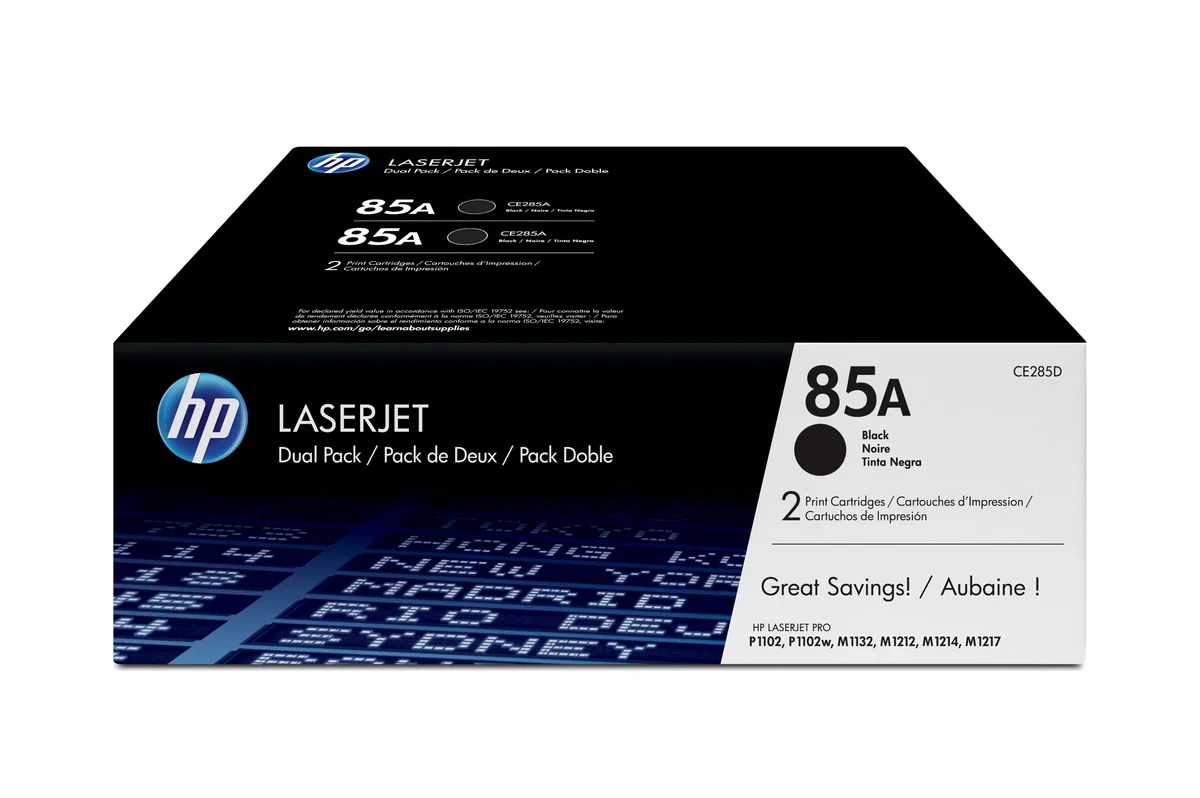 HP 85A pack de 2 toners LaserJet noir authentiques
