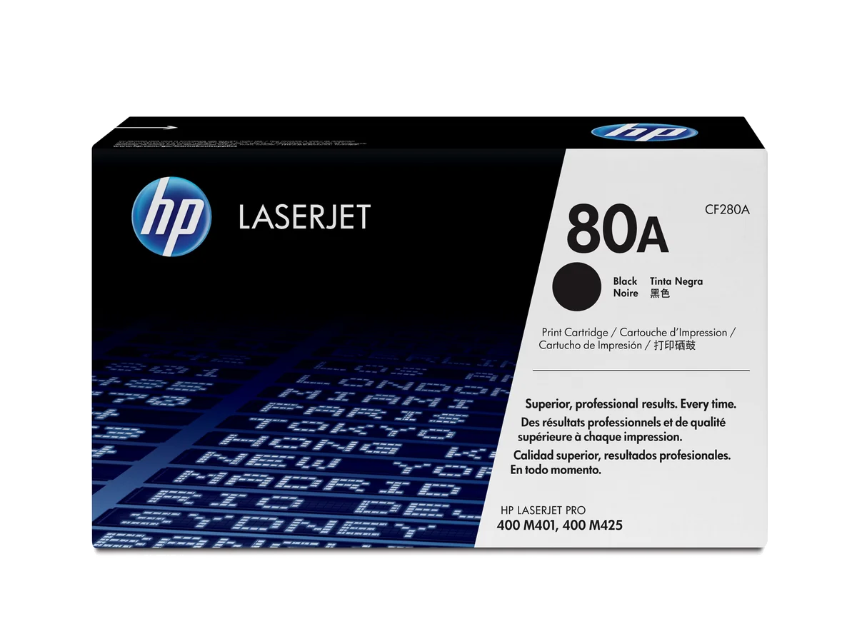 HP 80A toner LaserJet noir authentique