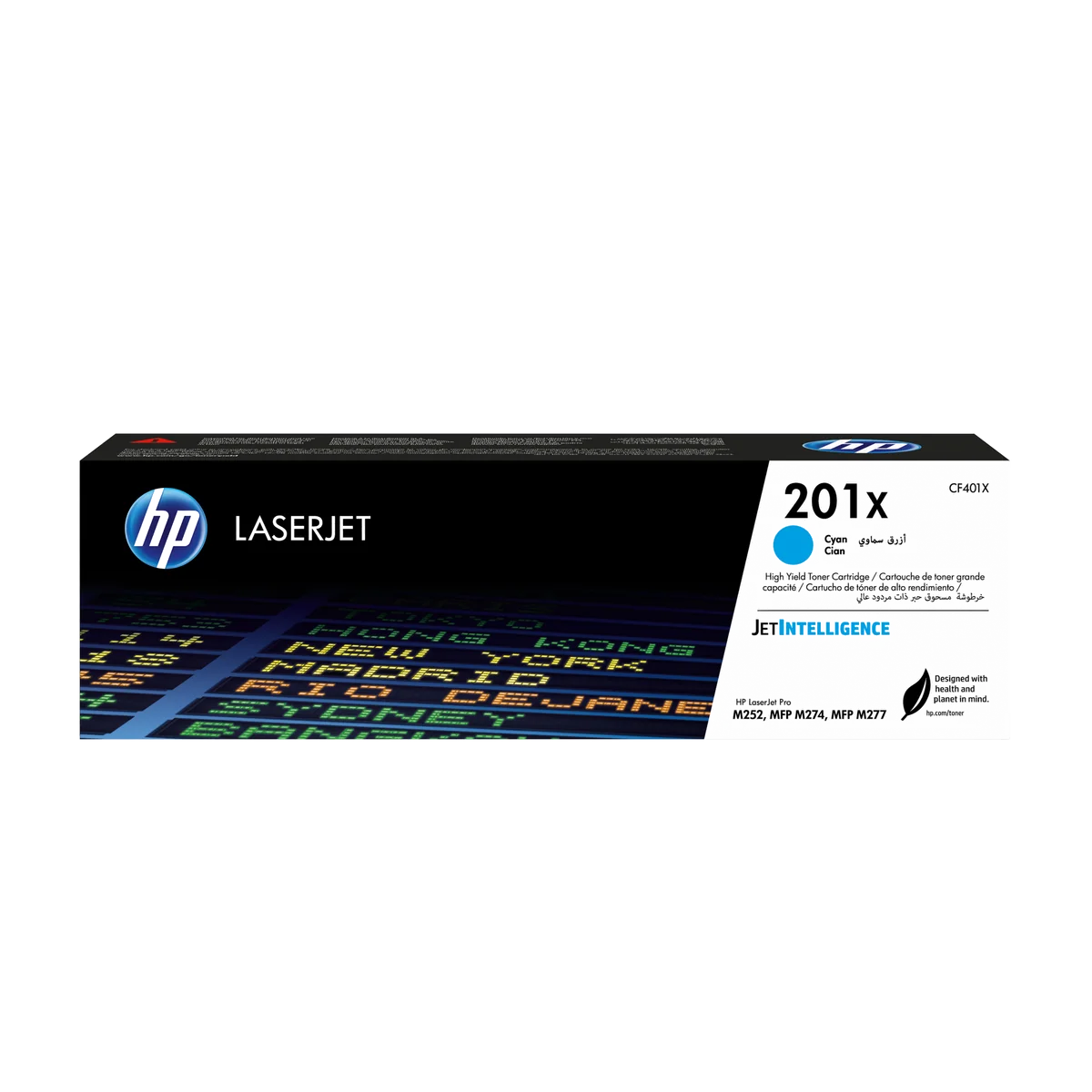HP 201X toner LaserJet Cyan grande capacité authentique