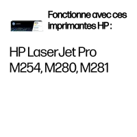 HP Cartouche de toner jaune authentique 203A pour LaserJet - 2