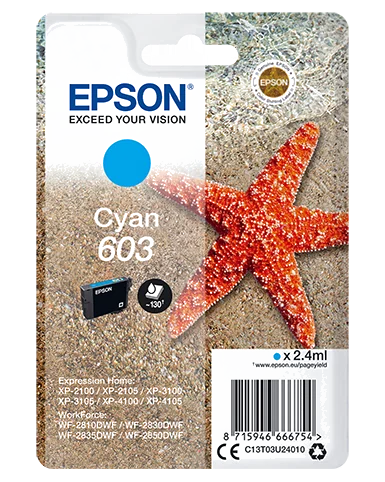 Epson 603 - Cartouche d'encre Cyan