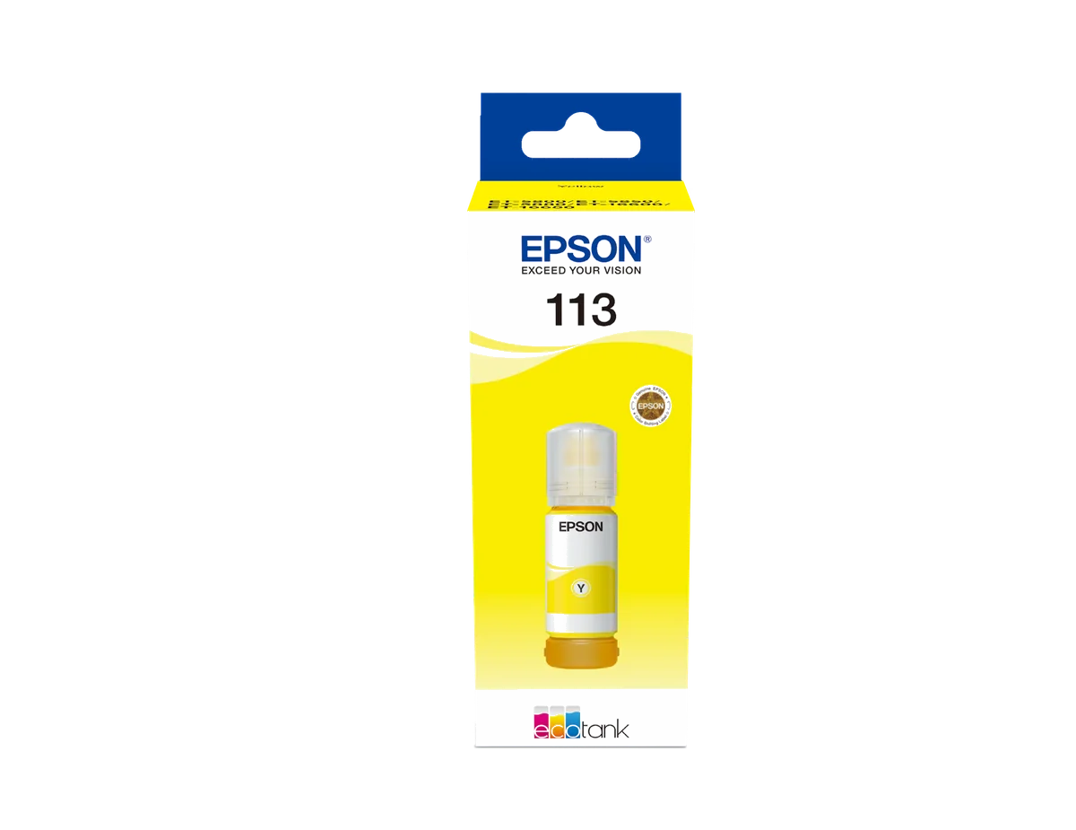 Epson 113 EcoTank Pigment Yellow ink bottle
