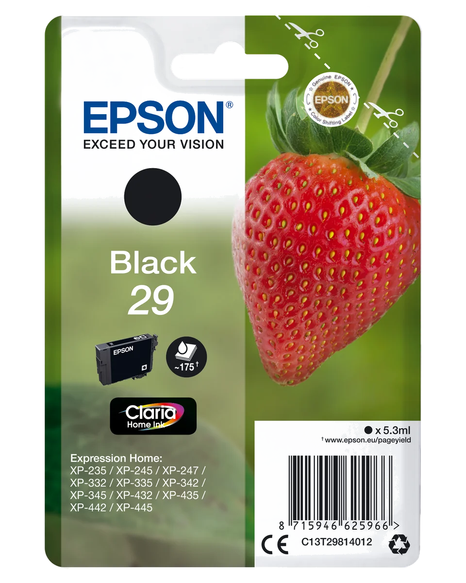 Epson 29 - Cartouche d'encre Claria Home Noire