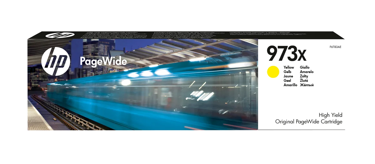 HP 973X cartouche PageWide Jaune grande capacité authentique